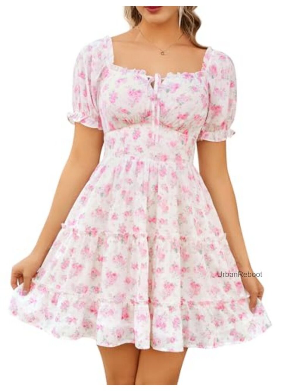 Corset Mini Dress Off Shoulder Sundress with Pockets Graduation - Picture 1 of 6